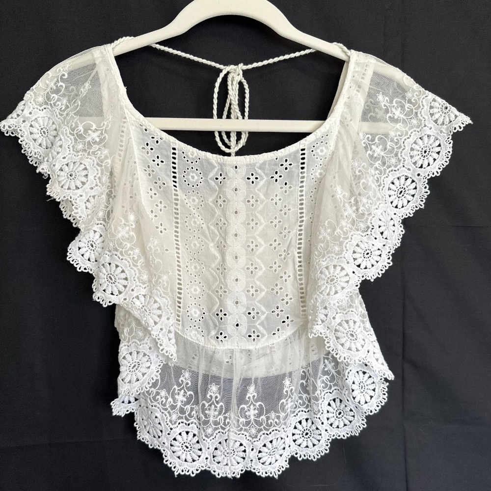 Aurelia Eyelet Top